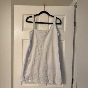 Aerie Offline White Athletic Dress with Shorts and Pocket Size Large